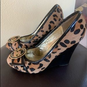 COPY - Steve Madden leopard pump wedges